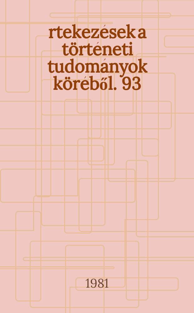 Értekezések a történeti tudományok köréből. 93 : Magyar - német kapcsolatok 1928-1932