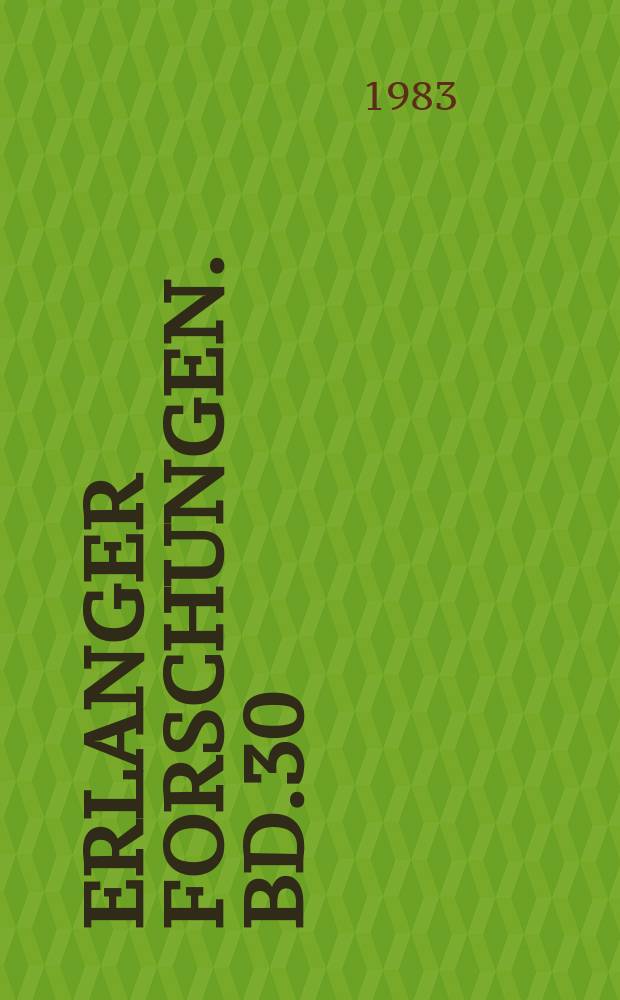 Erlanger Forschungen. Bd.30 : Tessera