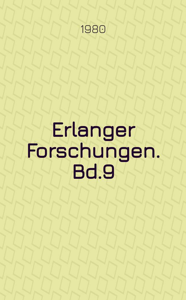 Erlanger Forschungen. Bd.9 : Energie-Umwelt-Gesellschaft