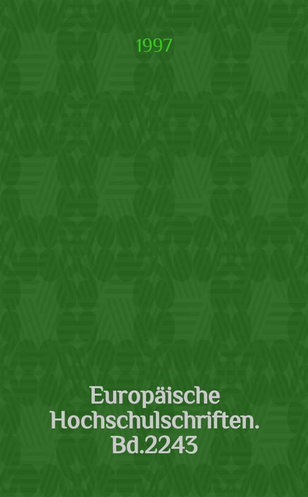 Europäische Hochschulschriften. Bd.2243 : Die Bananenmarktordnung ...