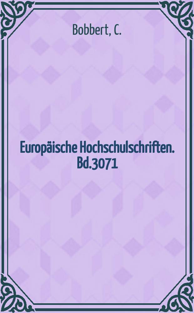 Europäische Hochschulschriften. Bd.3071 : Interinstitutionelle Vereinbarungen ...