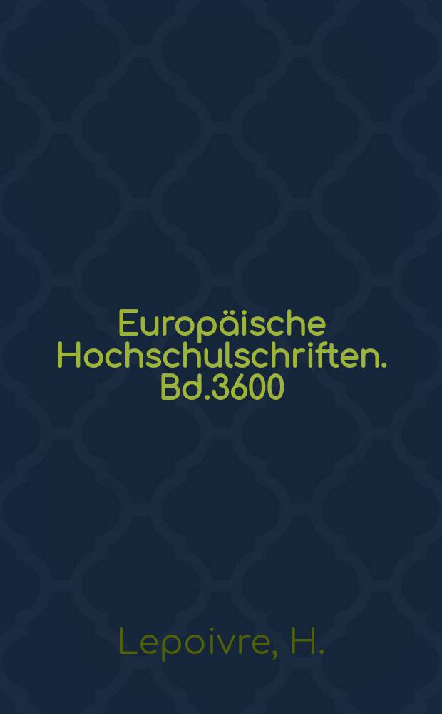 Europäische Hochschulschriften. Bd.3600 : Staatlichkeit und Souveränität ...