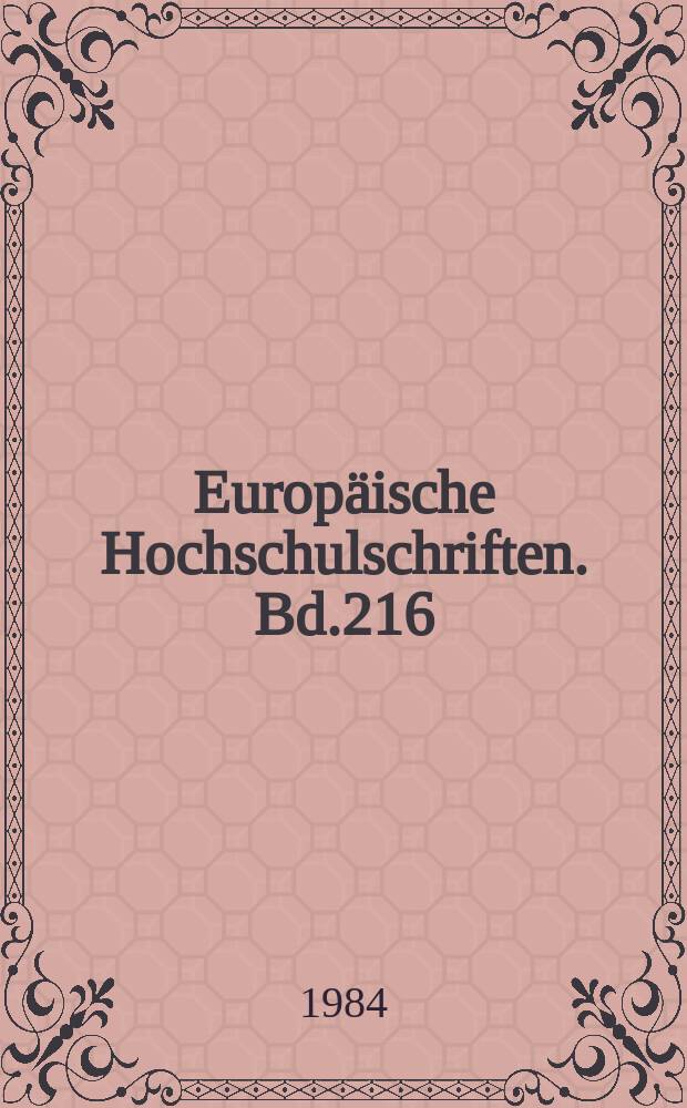 Europäische Hochschulschriften. Bd.216 : Priester der Klio