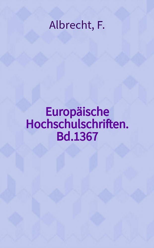 Europäische Hochschulschriften. Bd.1367 : Strategisches Management ...