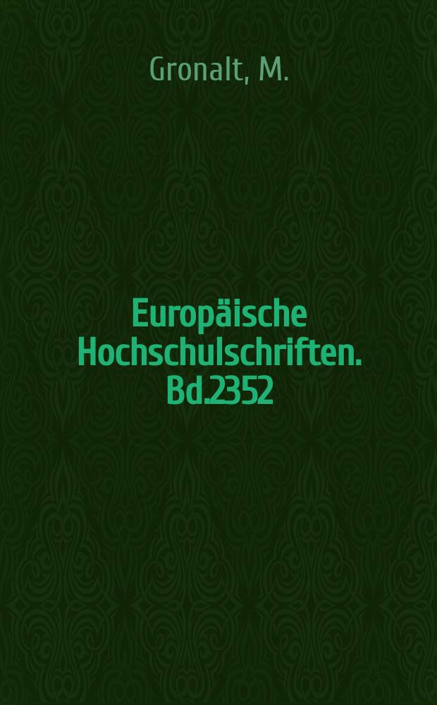 Europäische Hochschulschriften. Bd.2352 : Produktionsplanung und -steuerung ...