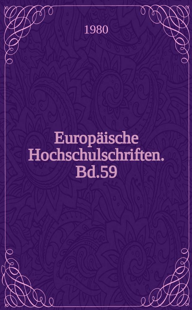 Europäische Hochschulschriften. Bd.59 : Argumentation und moralisches Handeln