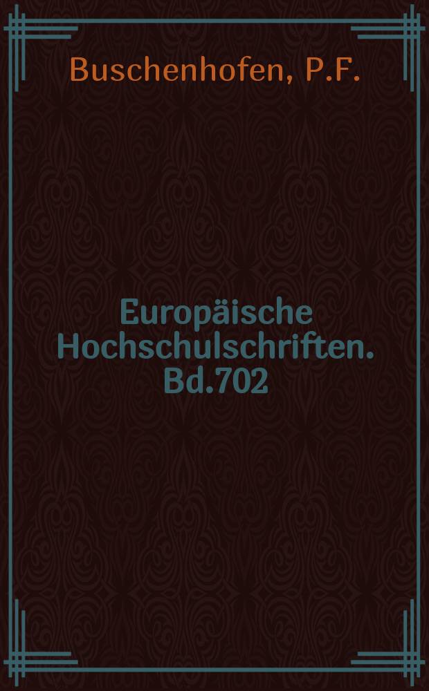 Europäische Hochschulschriften. Bd.702 : Switzerland's dramatists ...