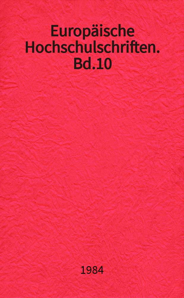 Europäische Hochschulschriften. Bd.10 : Saigyô - Rezeption