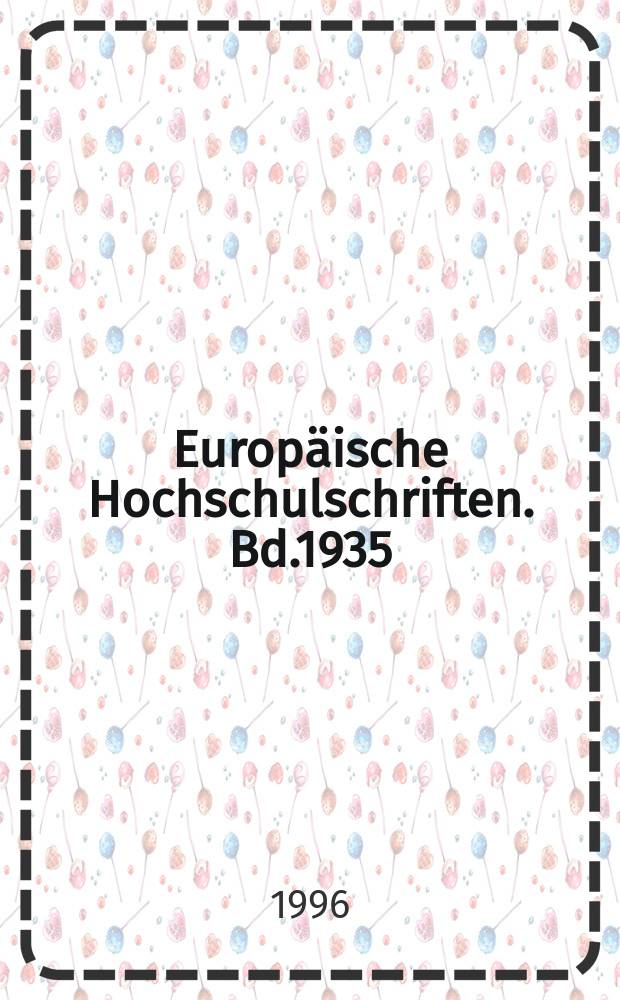 Europäische Hochschulschriften. Bd.1935 : Die makroökonomische Bedeutung ...
