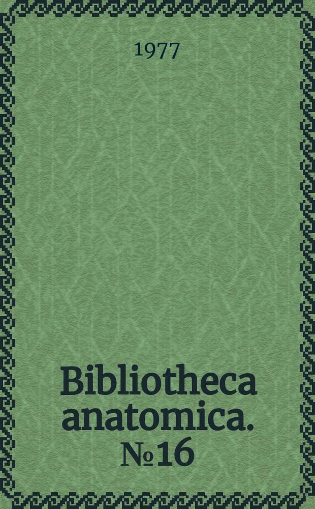 Bibliotheca anatomica. №16 : Recent advances in clinical microcirculatory research