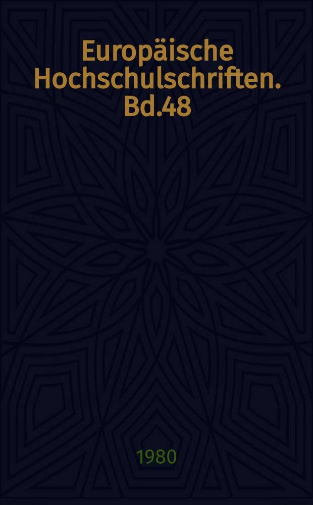 Europäische Hochschulschriften. Bd.48 : Kant et l'Académie de Berlin