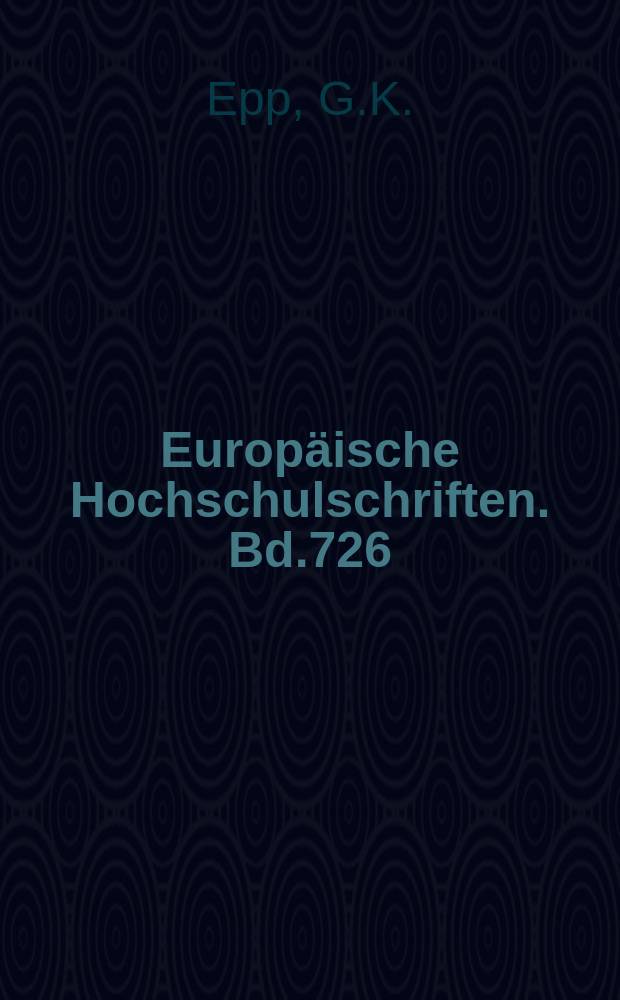 Europäische Hochschulschriften. Bd.726 : Rilke und Rußland
