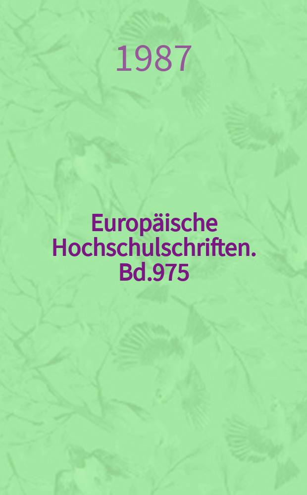 Europäische Hochschulschriften. Bd.975 : Heinrich Manns Roman "Der Kopf"