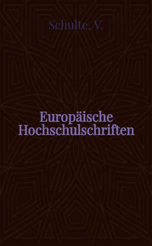 Europäische Hochschulschriften : Das Gesicht einer gesichtslosen Welt ...