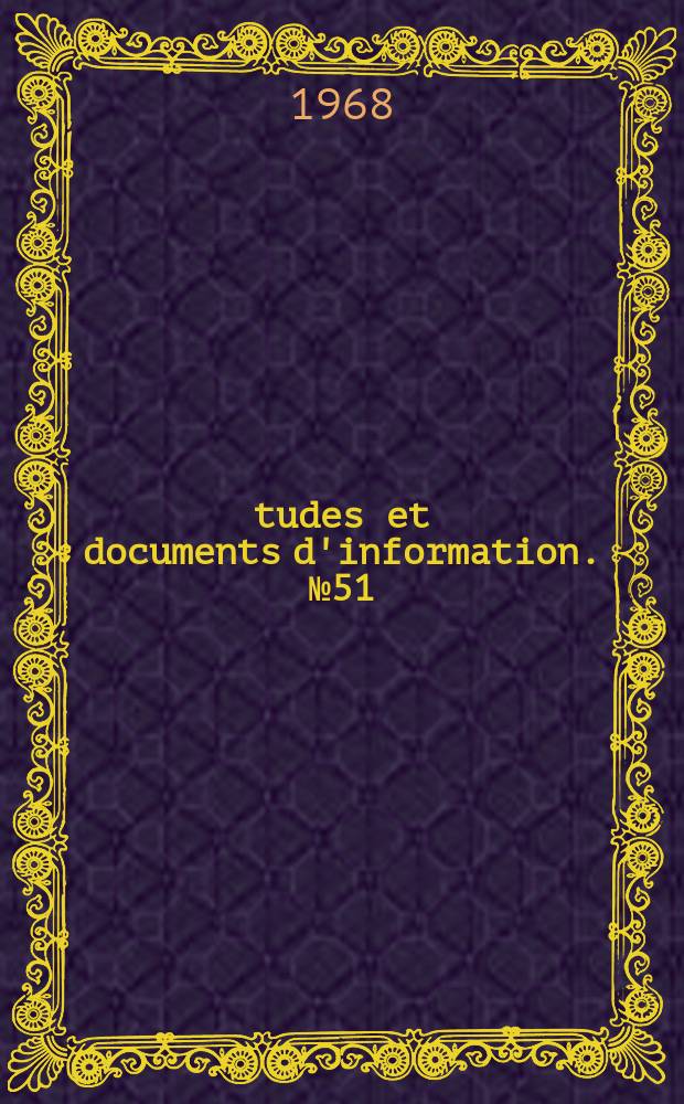 Études et documents d'information. №51 : Une expérience africaine de tribune radiophonique au service du développment rural. Ghana, 1964/1965