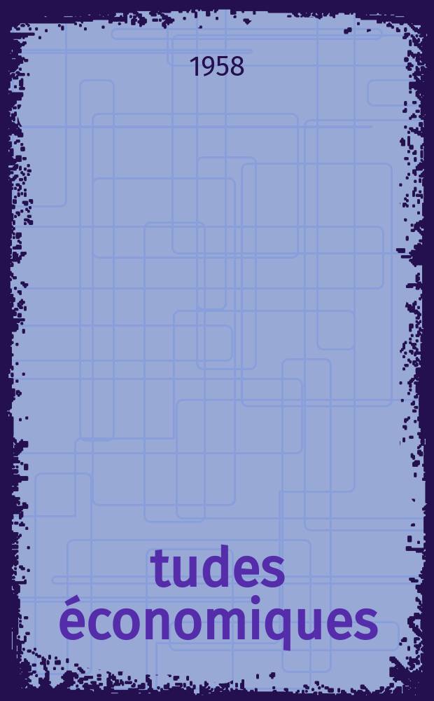 Études économiques