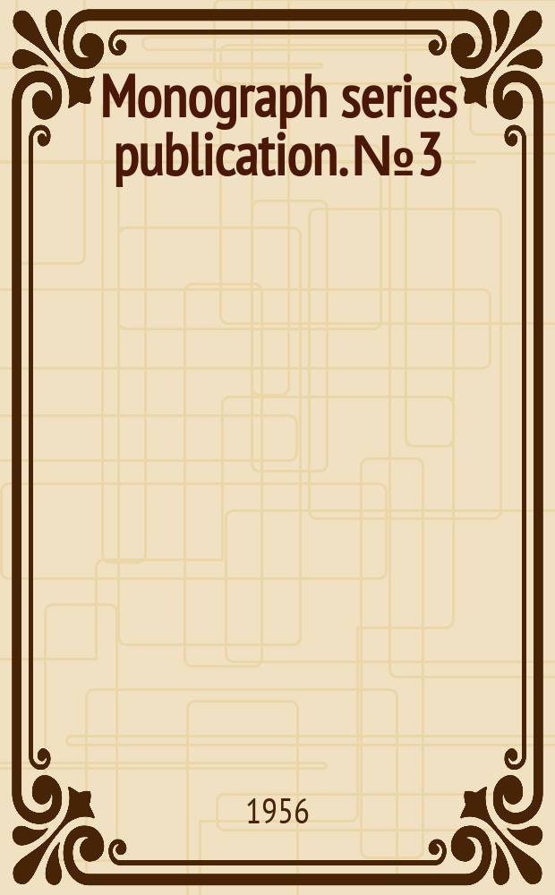 Monograph series publication. №3 : Les instruments de musique au Bas-Congo et dans les régions avoisinants