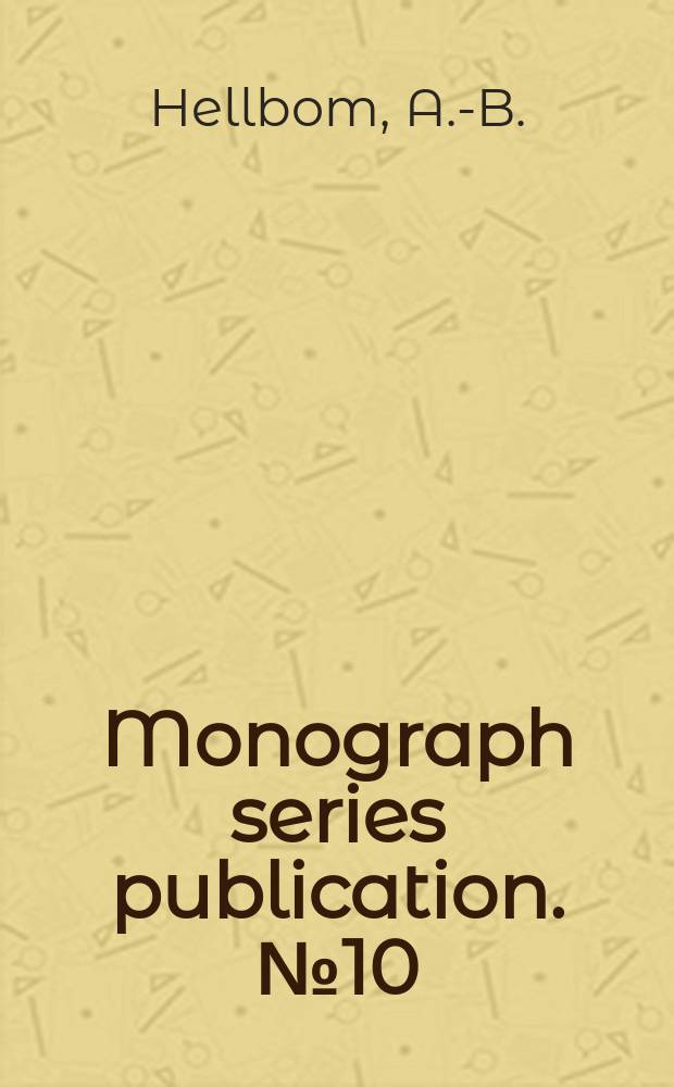 Monograph series publication. №10 : La participación cultural de las mujeres
