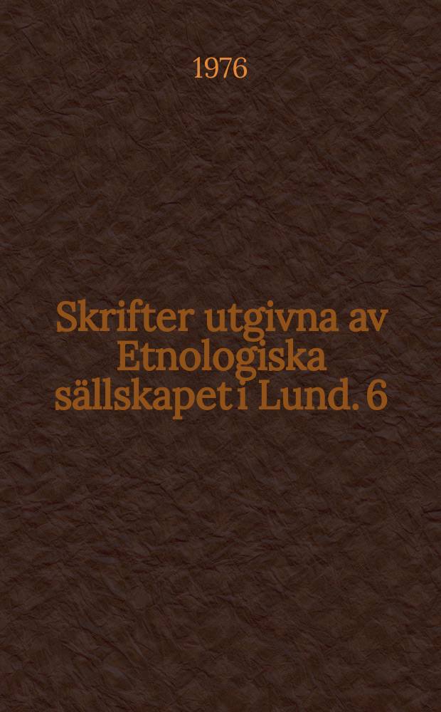 Skrifter utgivna av Etnologiska s&auml;llskapet i Lund. 6 : N&oacute;lsoy