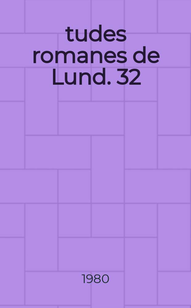 Études romanes de Lund. 32 : La poésie algérienne de langue ...