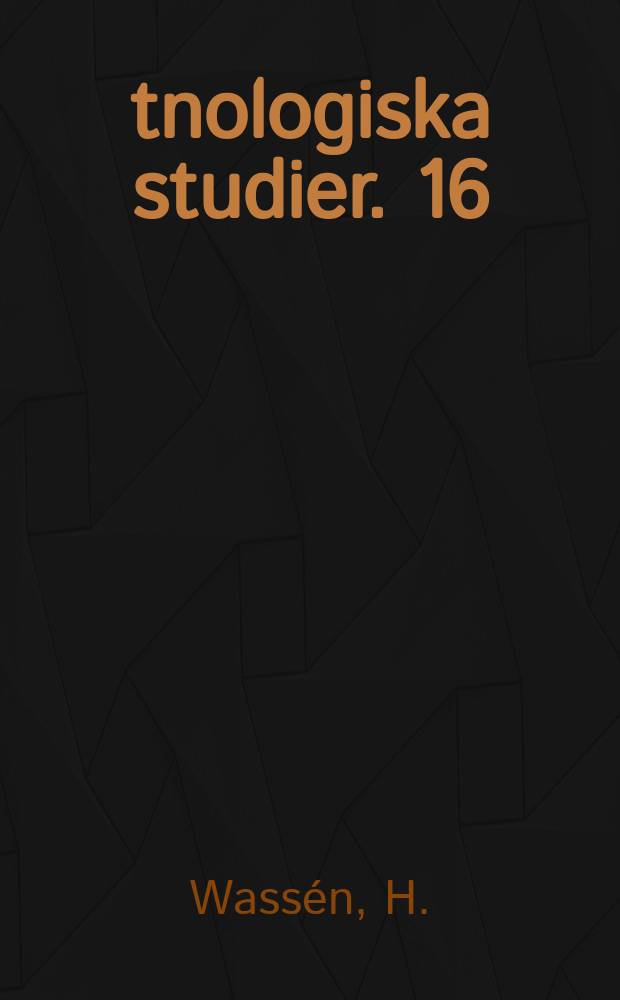 Étnologiska studier. 16 : Contributions to Cuna ethnography. Some archaeological observations from Boquete
