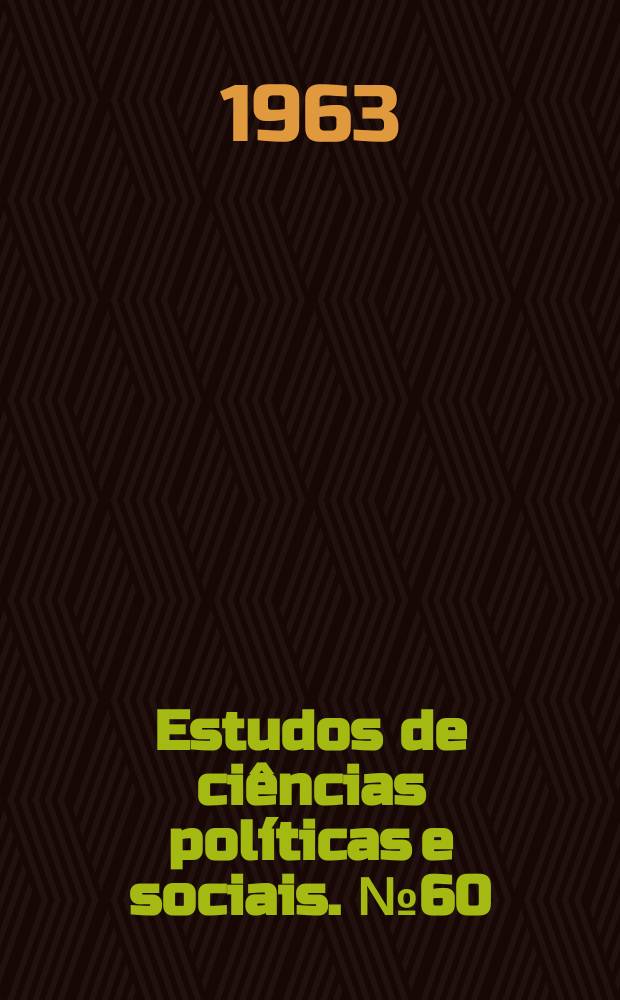 Estudos de ciências políticas e sociais. №60 : Curso de jornalismo
