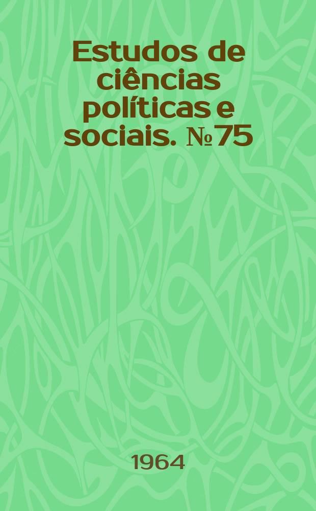 Estudos de ciências políticas e sociais. №75 : Correia de Aspectos do desenvolvimento economico ...