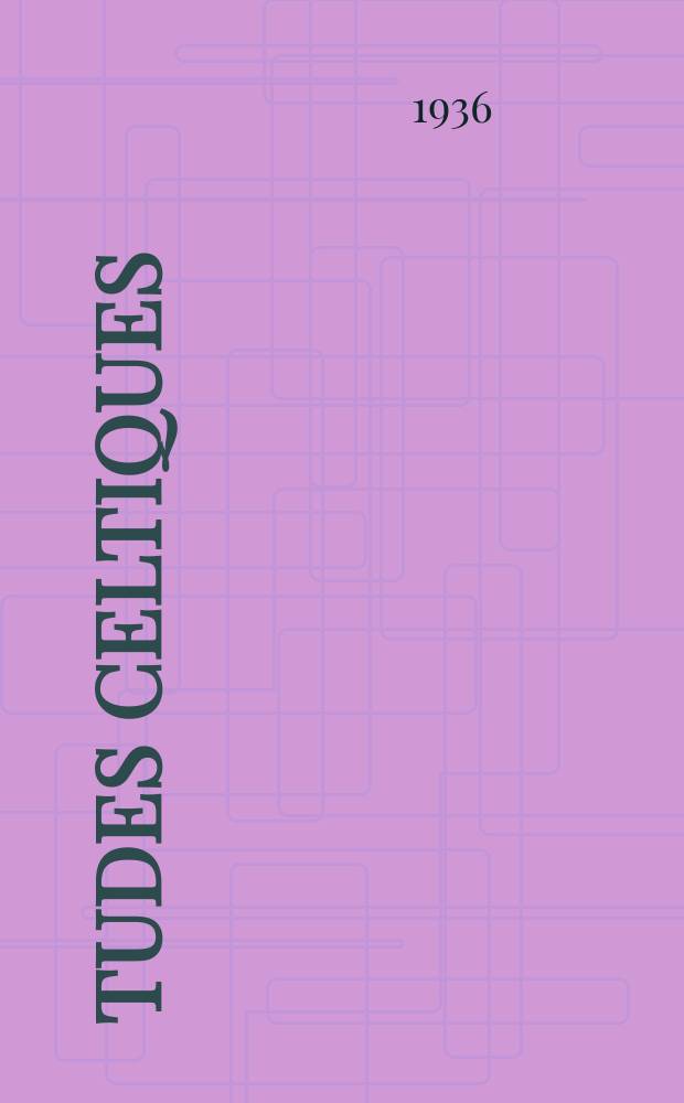 Études celtiques