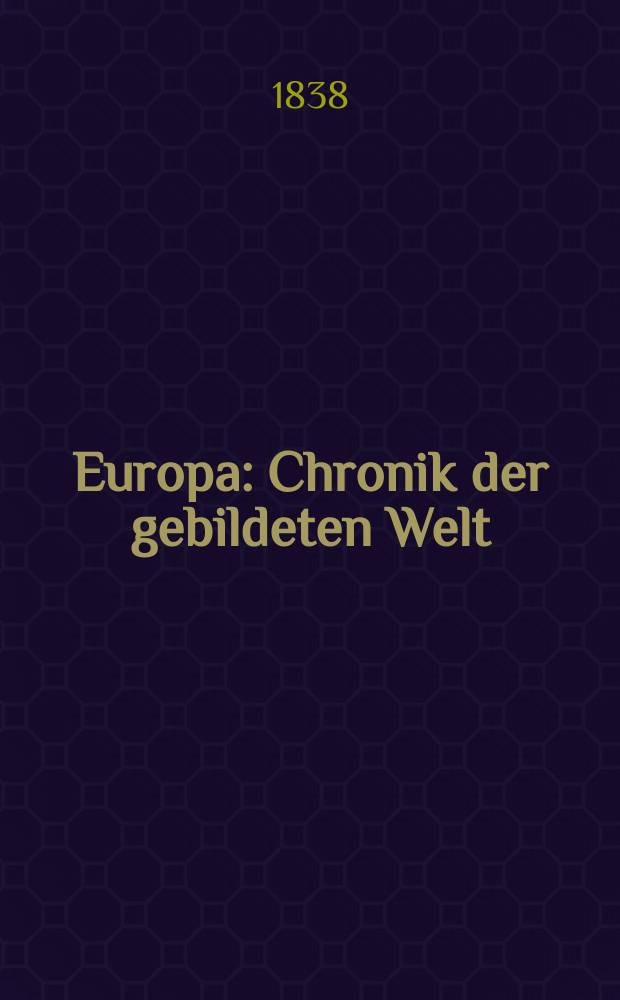 Europa : Chronik der gebildeten Welt