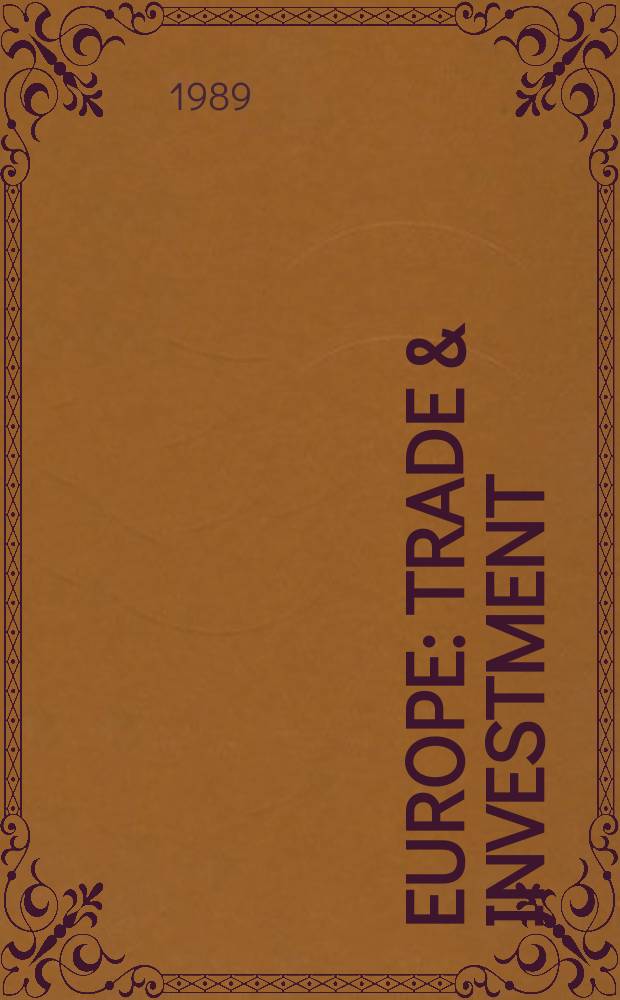 Europe : Trade & investment