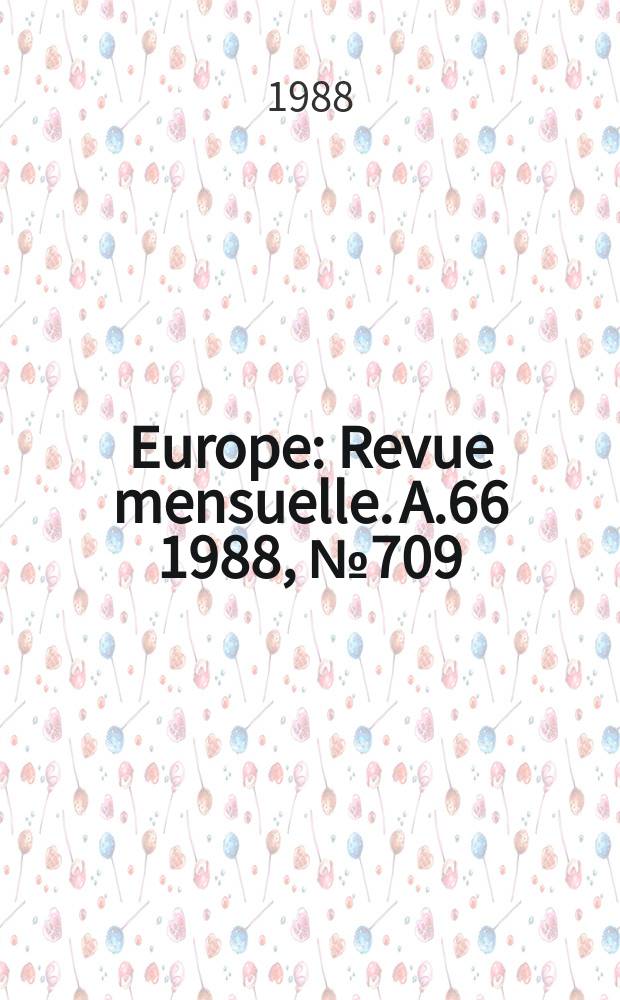 Europe : Revue mensuelle. A.66 1988, №709 : Saint-Pol-Roux André Suarès
