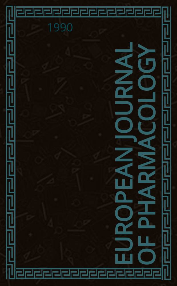 European journal of pharmacology : An intern. j. Vol. 183, № 4 : International congress on pharmacology (11; 1990; Amsterdam)