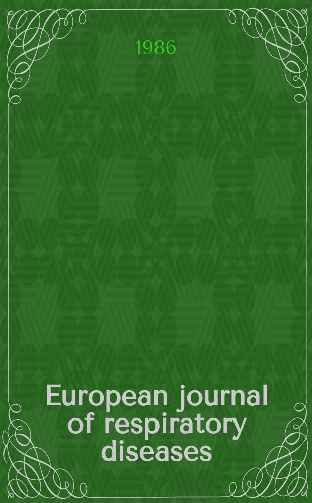 European journal of respiratory diseases : Inflammation