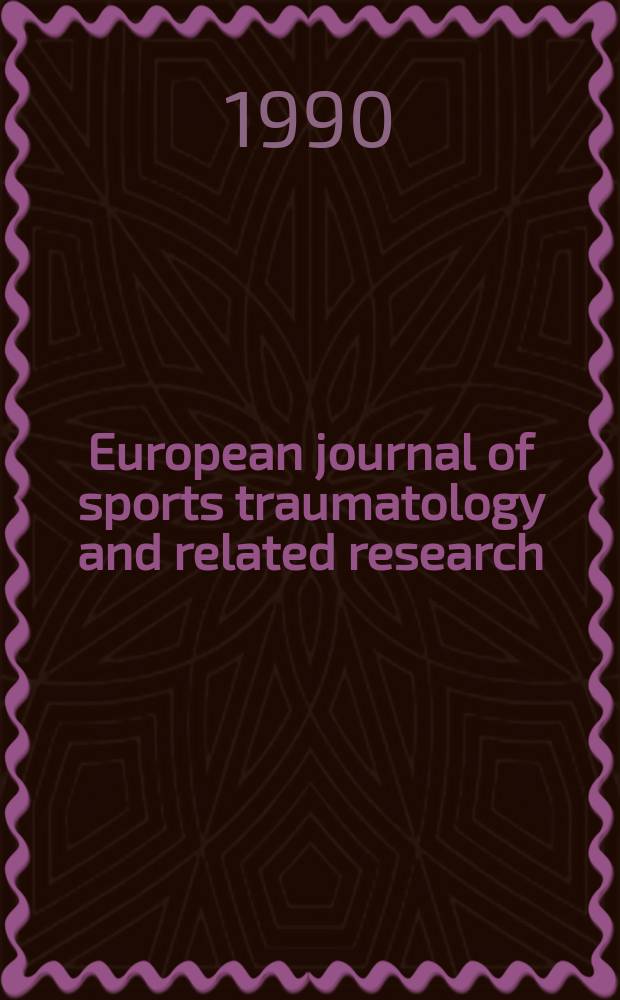 European journal of sports traumatology and related research : Offic. j. of the EFOST (Europ. federation of nat. assoc. of orthopedic sports traumatology). Vol.12, №2