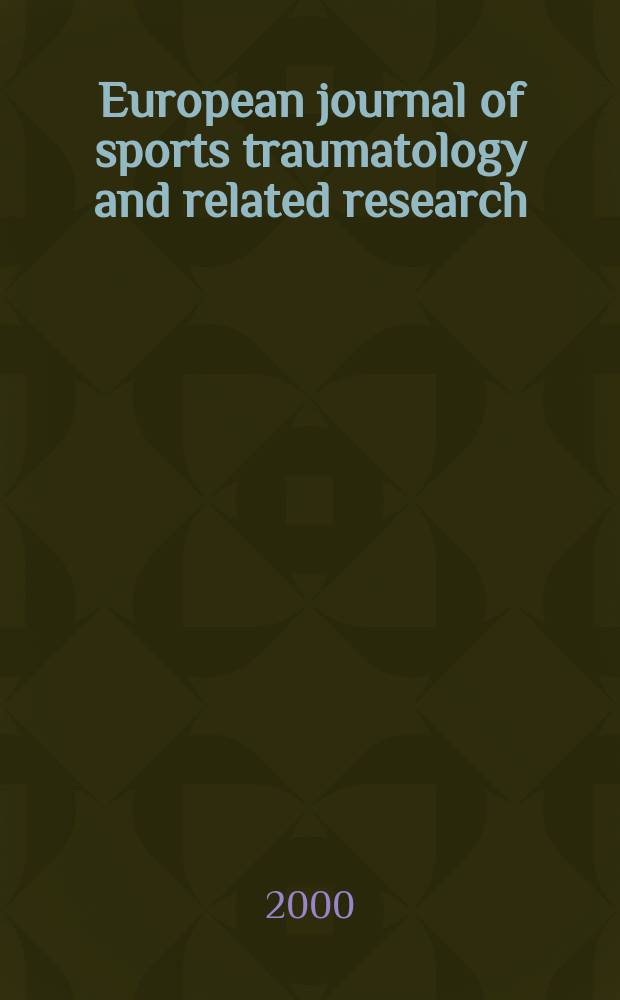 European journal of sports traumatology and related research : Offic. j. of the EFOST (Europ. federation of nat. assoc. of orthopedic sports traumatology). Vol.22, №4 : Epidemiologia traumatica e meccanismi lesivi negli sport d'alto livello