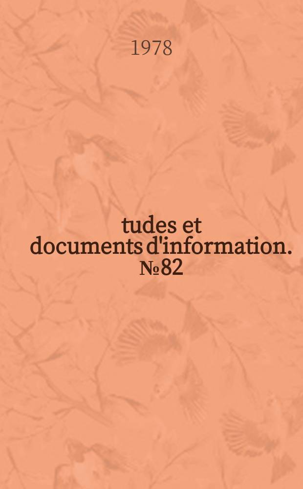 &Eacute;tudes et documents d'information. №82 : Le livre dans les pays multilingues
