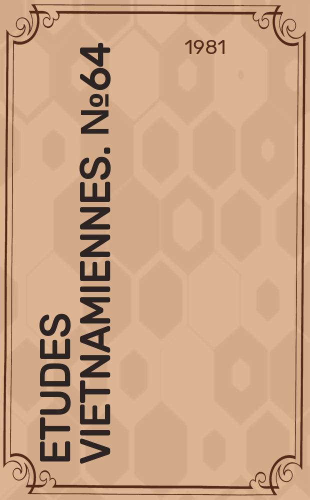 Etudes vietnamiennes. №64 : Droit à la vie pour les handicapés