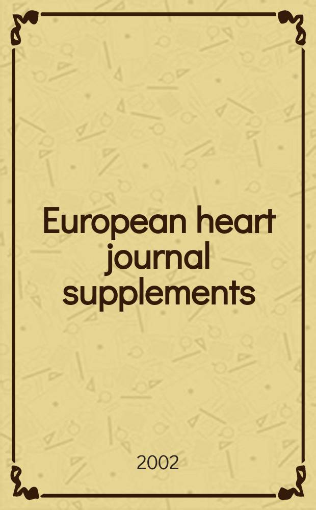 European heart journal supplements : J. of the Europ. soc. of cardiology. Vol.4, Suppl.B : Intermittent claudication. Inflammation and systemic risk