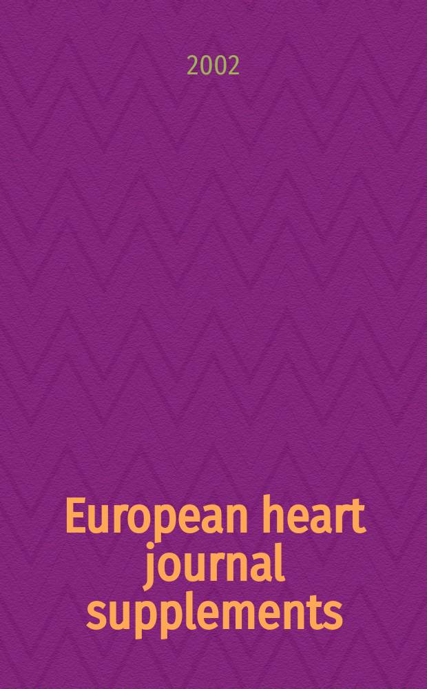 European heart journal supplements : J. of the Europ. soc. of cardiology. Vol.4, Suppl.H : Cardiovascular implications of PDES inhibition in men whith erectile dysfunction