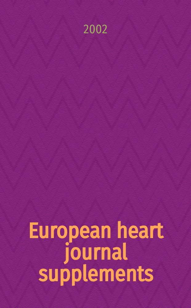 European heart journal supplements : J. of the Europ. soc. of cardiology. Vol.4, Suppl.H : Cardiovascular implications of PDES inhibition in men whith erectile dysfunction