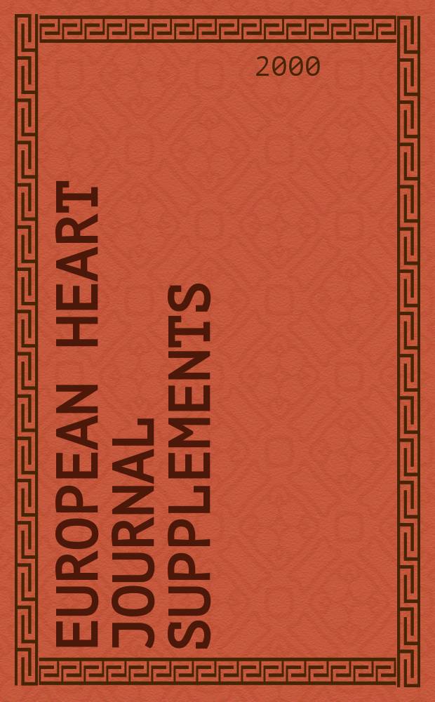 European heart journal supplements : J. of the Europ. soc. of cardiology. Vol.2, Suppl.K : Left atrial function