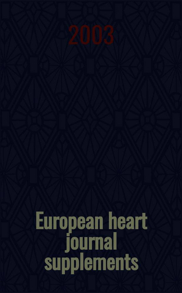 European heart journal supplements : J. of the Europ. soc. of cardiology. Vol.5, Suppl.G : Sinoatrial If current