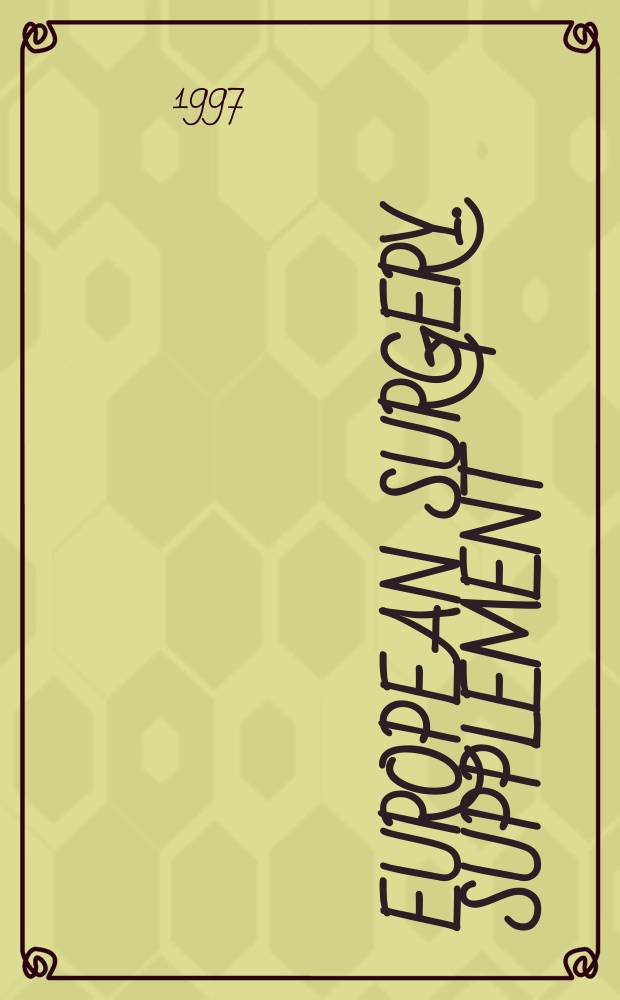 European surgery. Supplement : [Form.] Acta chirurgica Austriaca. Supplement. №138 : Die unaufgebohrte Femurmarknagelung