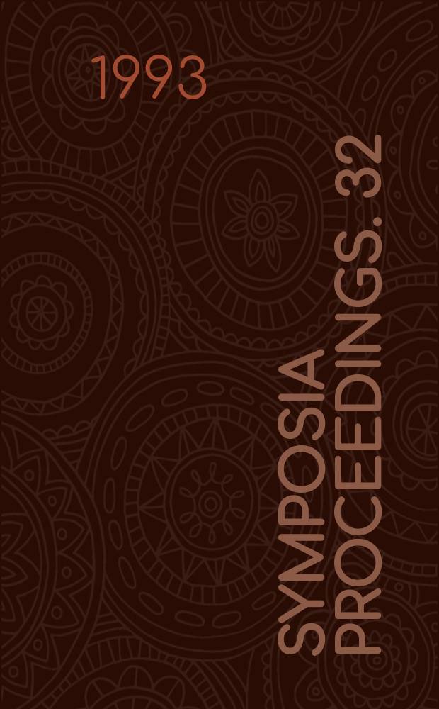Symposia proceedings. 32 : Materials surface processing