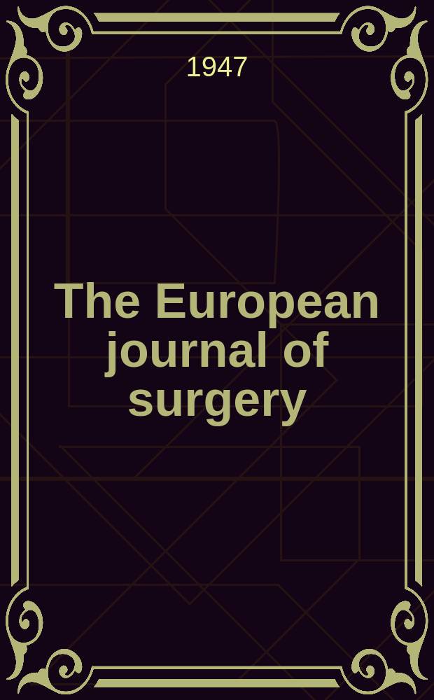The European journal of surgery : A contribution to the surgical treatment of osteoarthritis of the hip-joint