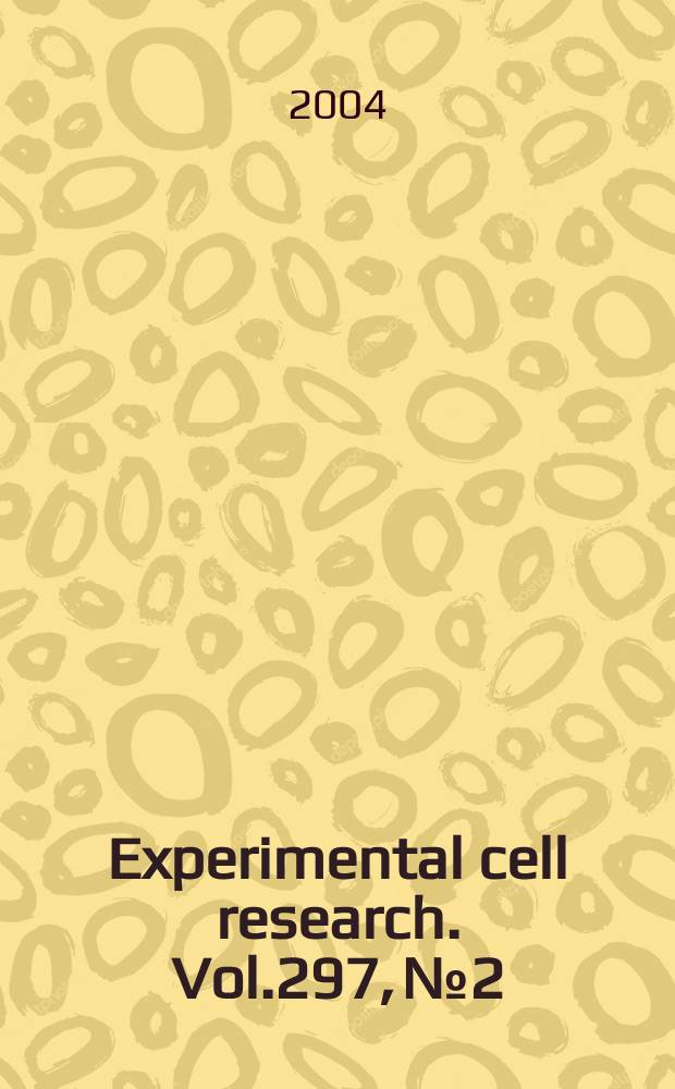 Experimental cell research. Vol.297, №2