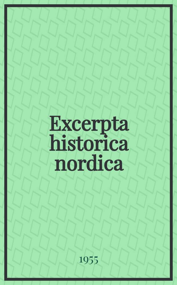Excerpta historica nordica