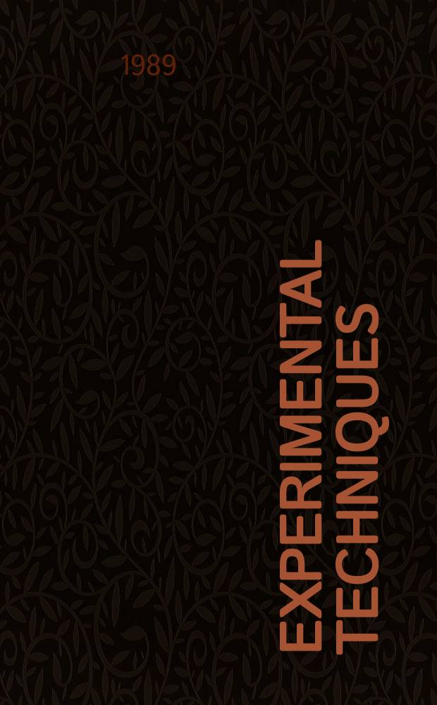 Experimental techniques