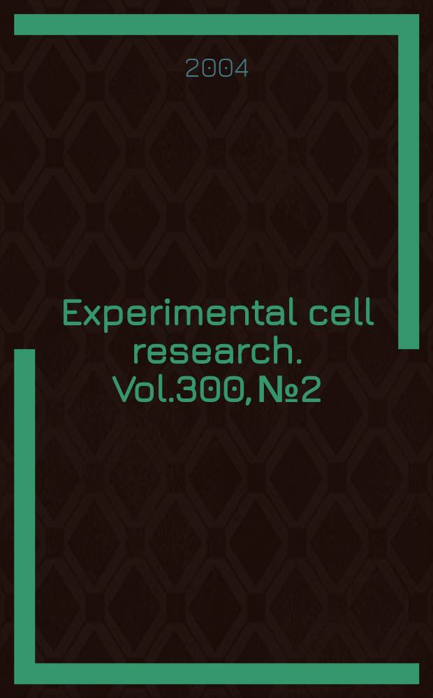Experimental cell research. Vol.300, №2