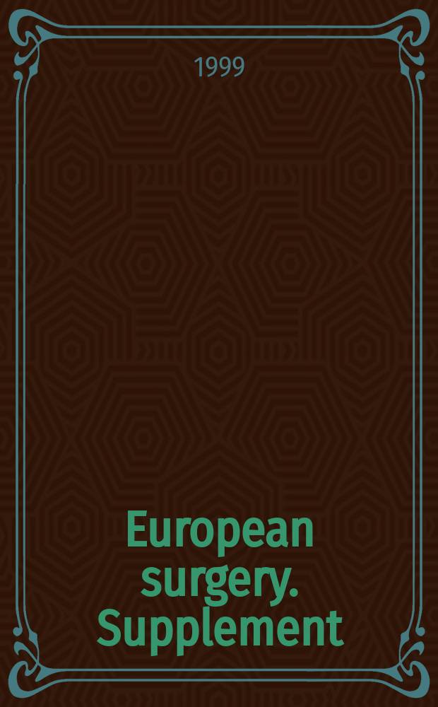 European surgery. Supplement : [Form.] Acta chirurgica Austriaca. Supplement. №156 : Das Schädel - Hirn - Trauma